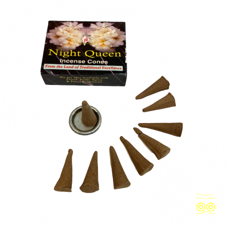 Box of "Night Queen" Indian incense cones.